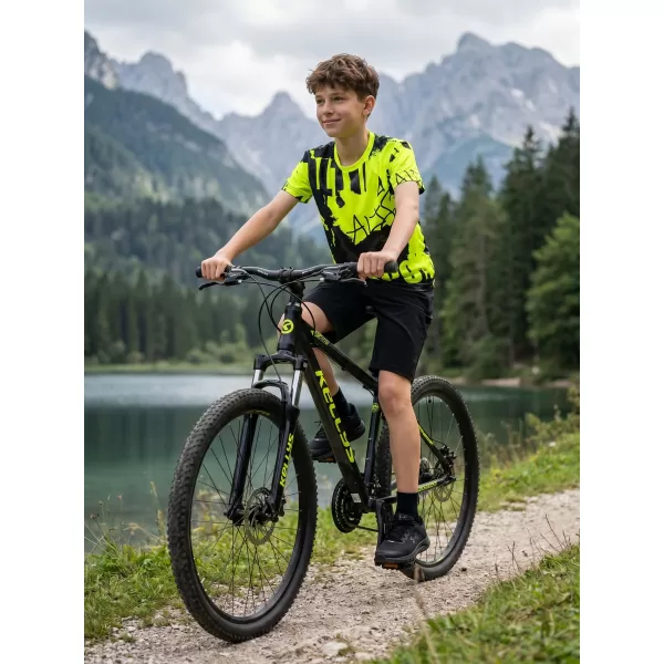  Gyermekfunkciós T -piró prémium ALTISPORT VOJ/ALK076TR01 FEKETE/FLUO SÁRGA 