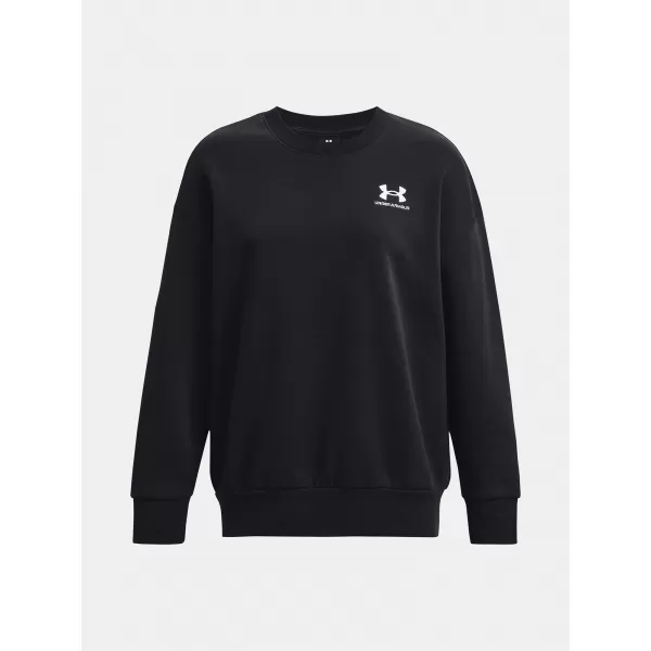  Női pulóver UNDER ARMOUR ESSENTIAL FLC OS CREW 1379475-001 FEKETE 