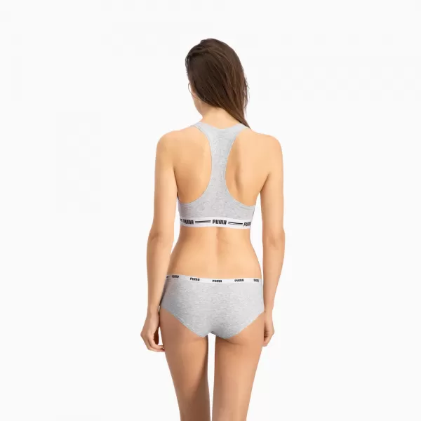  Bugyi PUMA WOMEN HIPSTER 2P PACK 90785205 SZÜRKE/SZÜRKE 