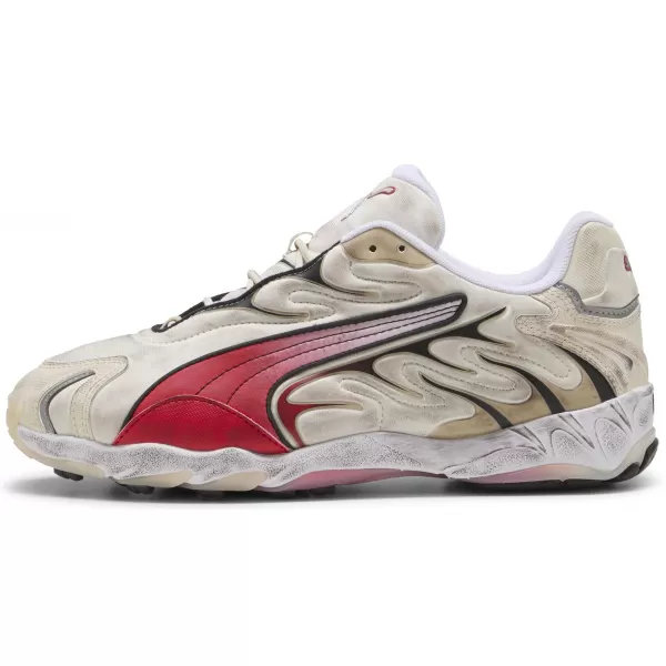  Férfi cipő PUMA INHALE DISTRESSED 40453202 ALPESI HÓ/MINDIG PIROS 
