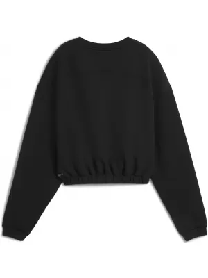 Női pulóver PUMA W CLOUDSPUN CREW 52746101 PUMA FEKETE
