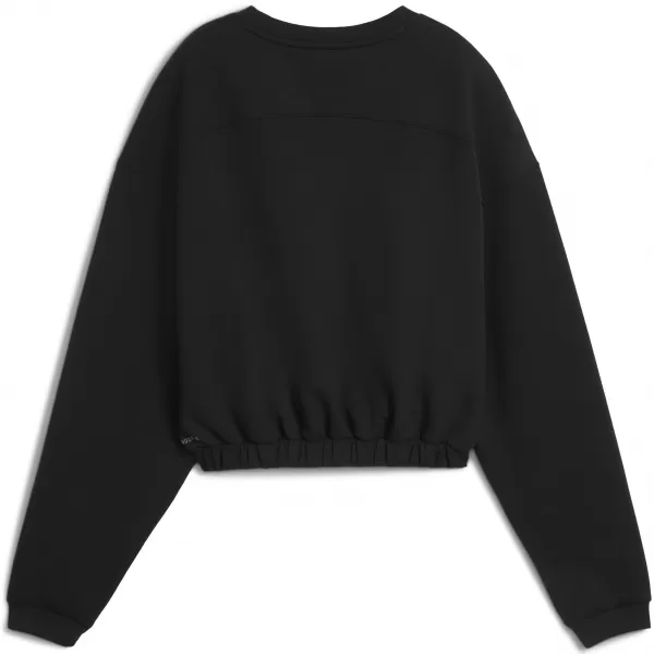  Női pulóver PUMA W CLOUDSPUN CREW 52746101 PUMA FEKETE 