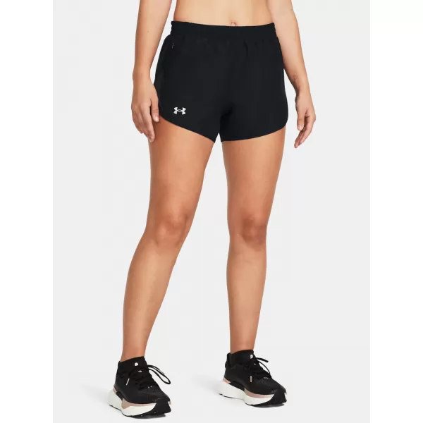  Női rövidnadrág UNDER ARMOUR UA FLY BY 3'' SHORTS 1382438-001 FEKETE 
