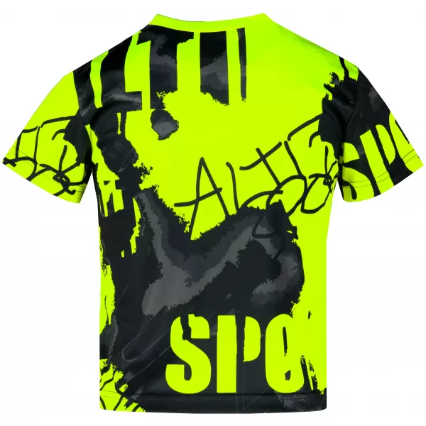 Gyermekfunkciós T -piró prémium ALTISPORT VOJ/ALK076TR01 FEKETE/FLUO SÁRGA 