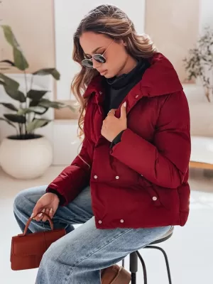 Női kabát DSTREET TY4957 BORDÓ