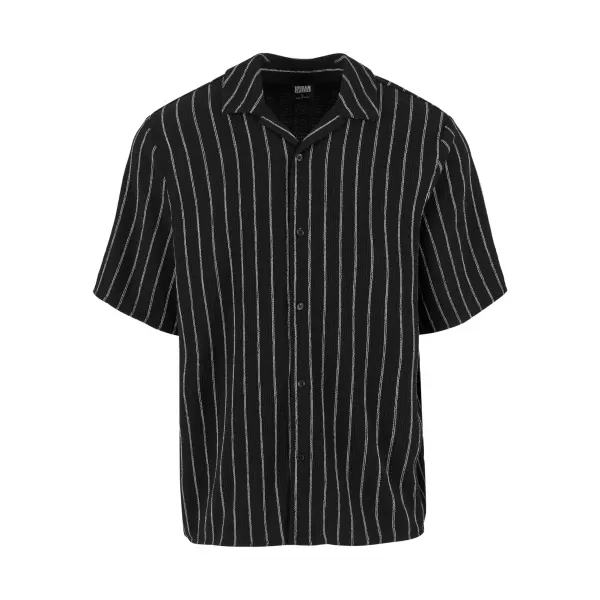 Férfi ing URBAN CLASSICS TB7342 FEKETE/TÖRTFEHÉR 