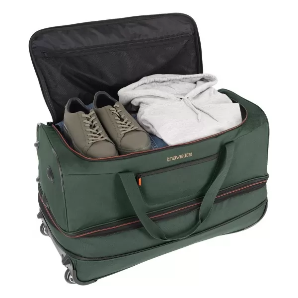  Táska TRAVELITE BASICS WHEELED DUFFLE L SÖTÉTZÖLD 