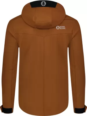 Férfi softshell kabát NORDBLANC NBWSM8263 PUŠTÍK BARNA