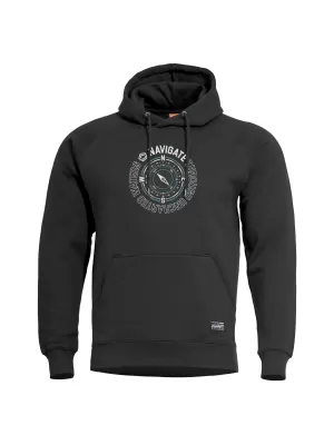 Pulóver PENTAGON PHAETON HOOD SWEATER 01 K09021 FEKETE