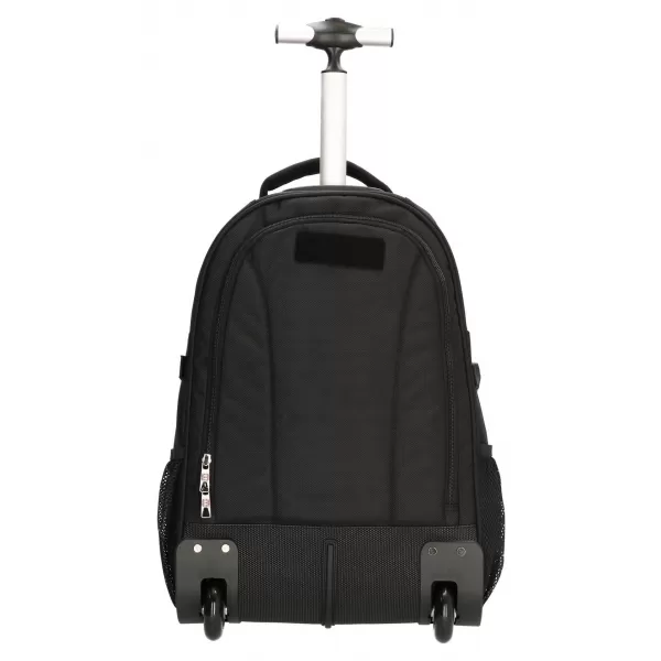  Hátizsák kerekeken ENRICO BENETTI Cornell 15" Trolley Backpack Black FEKETE 