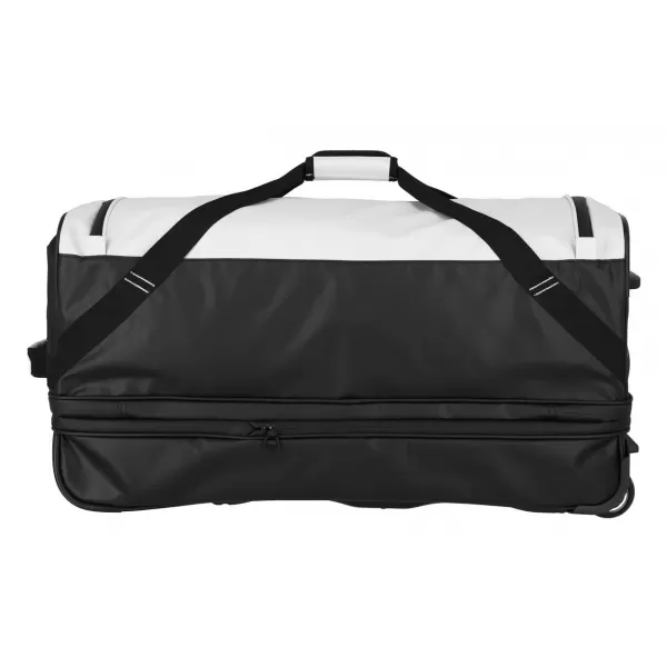  Táska TRAVELITE BASICS WHEELED DUFFLE EXP. FEKETE/FEHÉR 