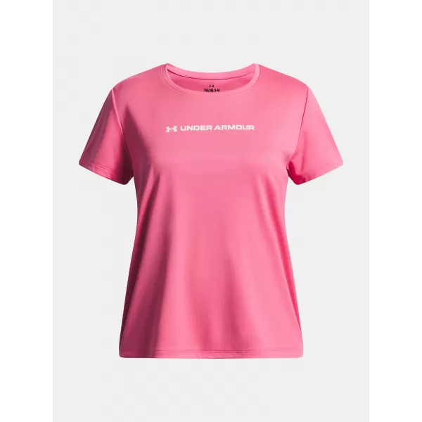  Lányos póló UNDER ARMOUR TECH WORDMARK GRAPHIC SS 6005136-672 RÓZSASZÍN 
