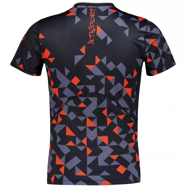  Férfi funkcionális tömörítés T -piró prémium ALTISPORT VOJ/ALM108TR04 FEKETE -ORANGE 