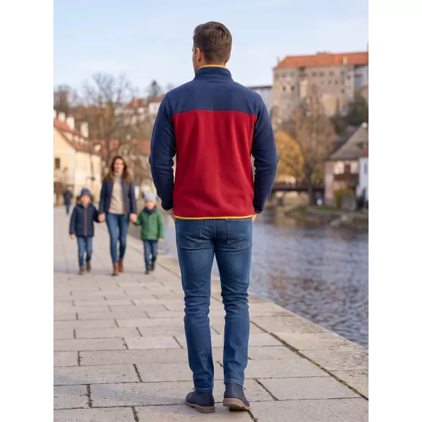  Férfi polár pulóver ALTISPORT GAMEL BURGUNDIA 