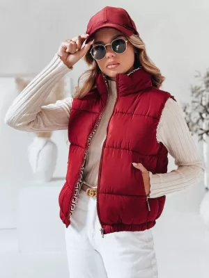 Női kabát DSTREET TY4972 BORDÓ