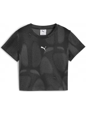 Női póló PUMA DARE TO AOP BABY TEE 63214501 PUMA FEKETE