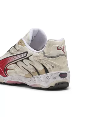 Férfi cipő PUMA INHALE DISTRESSED 40453202 ALPESI HÓ/MINDIG PIROS