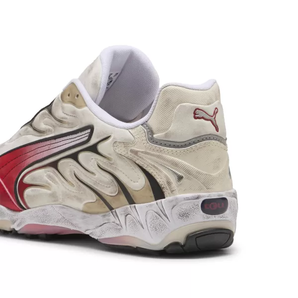  Férfi cipő PUMA INHALE DISTRESSED 40453202 ALPESI HÓ/MINDIG PIROS 