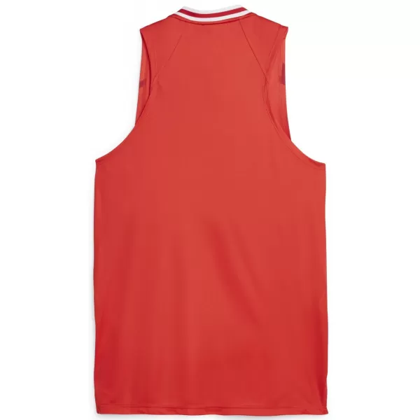  Férfi mez PUMA HOOPS TEAM GAME JERSEY 67662804 PUMA PIROS 