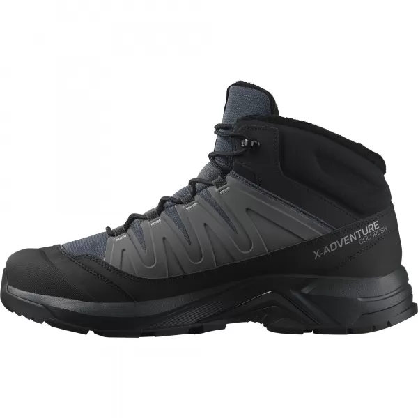  Férfi cipők SALOMON X-ADVENTURE COLDRUSH WATERPROOF ASZFALT/FEKETE/ÖTVÖZET 