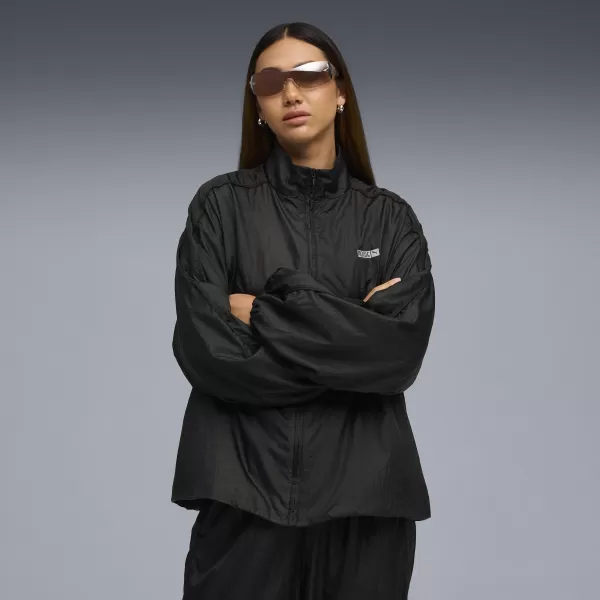  Női kabát PUMA X ROSÉ T7 TRACK JACKET 63379301 PUMA FEKETE 