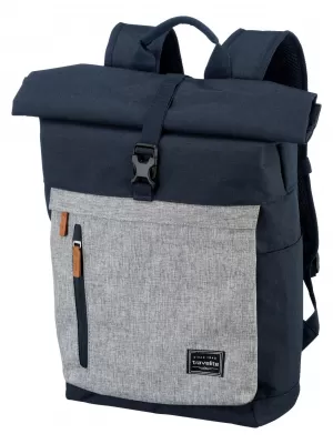 Hátizsák TRAVELITE BASICS ROLL-UP BACKPACK SÖTÉTKÉK/SZÜRKE