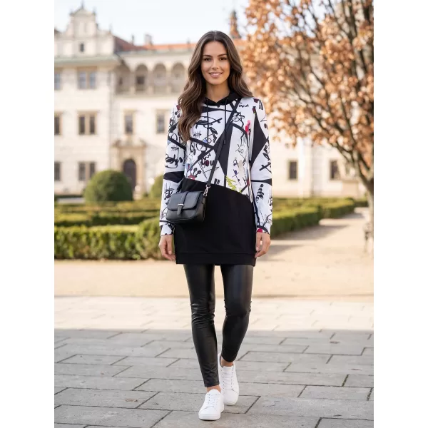  Női pulóver KIXMI VONITA FEKETE/FEHÉR 