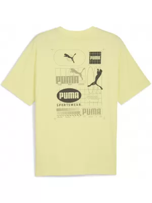 Ing PUMA GRAPHIC GRID TEE 68803935 ARANYHOLD
