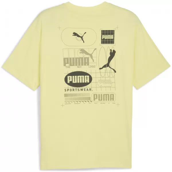  Ing PUMA GRAPHIC GRID TEE 68803935 ARANYHOLD 