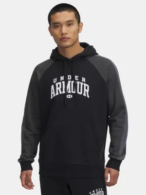Férfi pulóver UNDER ARMOUR RIVAL FLC CB HOOD FEKETE