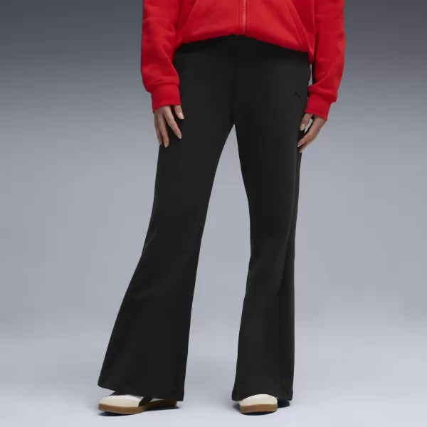  Hölgyek PUMA HER COMFORT HIGH-WAIST STRAIGHT PANTS FL OP 63301001 PUMA FEKETE 
