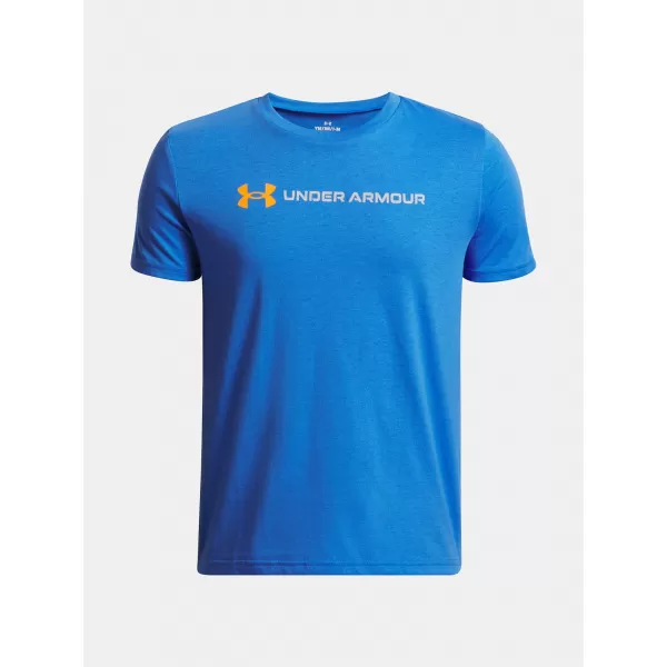  Fiú póló UNDER ARMOUR UA B LOGO WORDMARK SS KÉK 