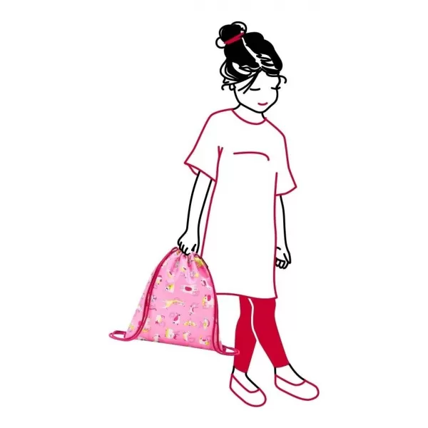  Sporttáska REISENTHEL MYSAC KIDS ABC BARÁTOK RÓZSASZÍN 