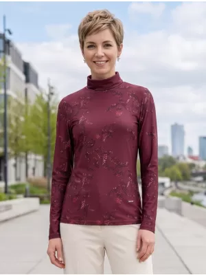 Női póló ALTISPORT GERDA BURGUNDIA