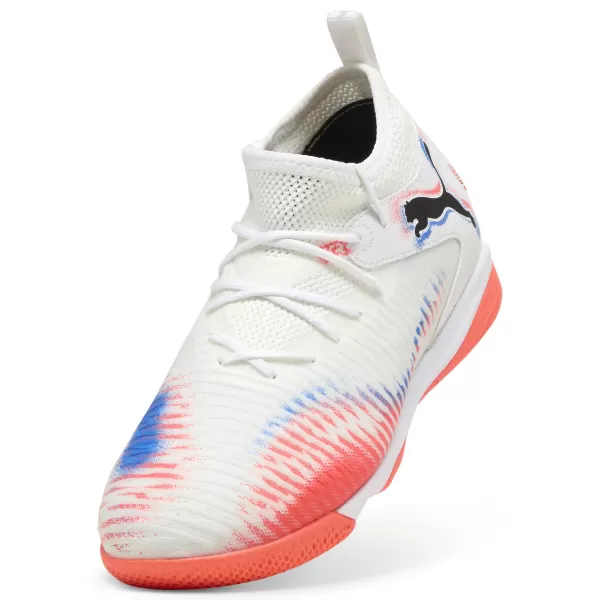  Futballcipők PUMA FUTURE 8 MATCH IT + MID JR 10861701 WHITE/ FEHÉR/PUMA FEKETE/VILÁGÍTÓ VÖRÖS 