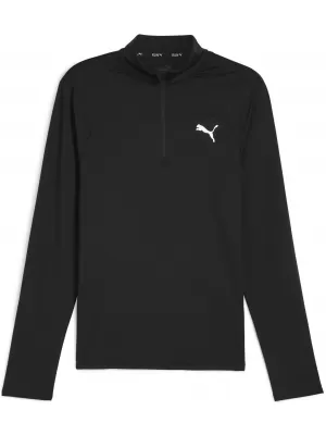 Sport póló PUMA RUN CLOUDSPUN 1/4 ZIP 52499201 PUMA FEKETE