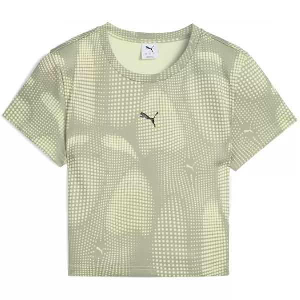  Női póló PUMA DARE TO AOP BABY TEE 63214582 LUX HADSEREG 