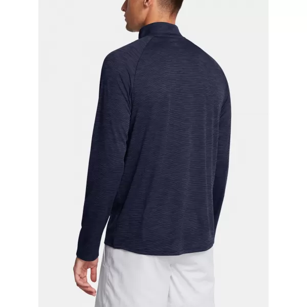  Férfi póló UNDER ARMOUR UA TECH TEXTURED 1/2 ZIP 1382797-410 KÉK 