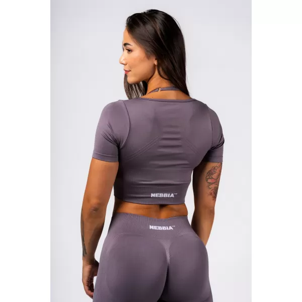  Varrat nélküli formázó felső FLOW SEAMLESS 499 DARK GREY Nebbia 