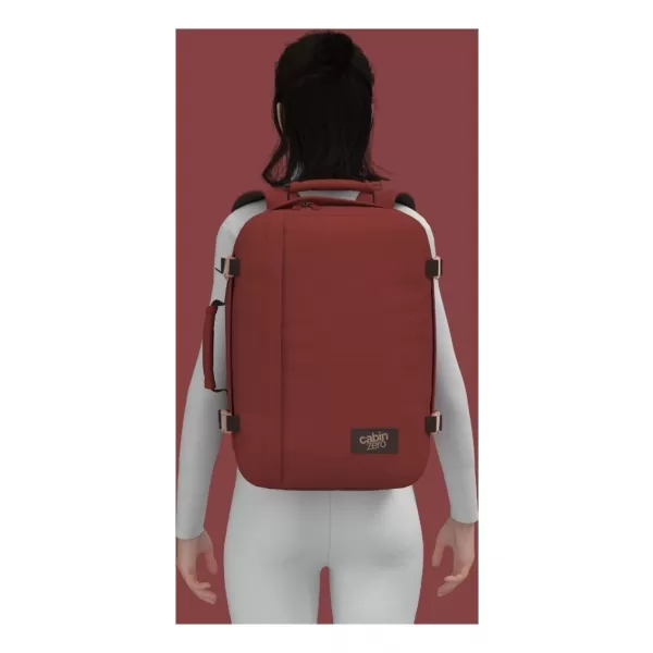  Hátizsák CABINZERO CLASSIC 36L VÖRÖS SANGRIA 