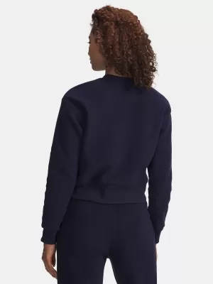 Női pulóver UNDER ARMOUR ICON TERRY VARSITY CREW KÉK