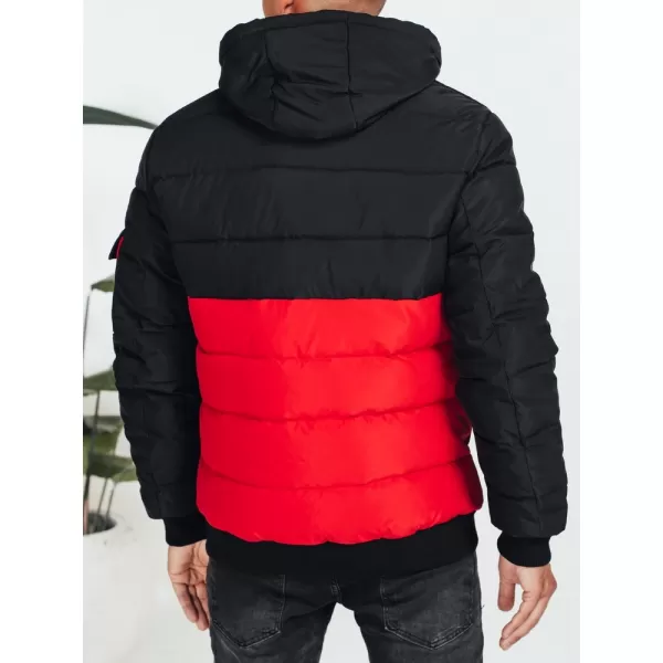  Kabát DSTREET TX5052 FEKETE/PIROS 