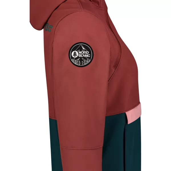  Női softshell anorac NORDBLANC NBWSL8275 PIROS/ZÖLD 