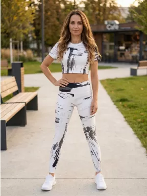 Női prémium crop top ALTISPORT VOJ/ALW010TR07 FEHÉR