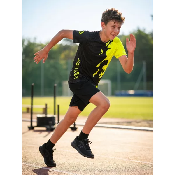  Gyermekfunkciós T -piró prémium ALTISPORT VOJ/ALM112TR01 FEKETE-FLUO SÁRGA 
