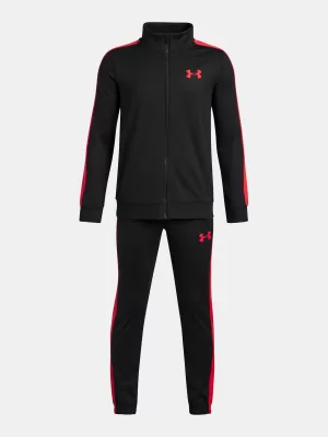 Fiúk készlet UNDER ARMOUR UA RIVAL KNIT TRACK SUIT 1363290-006 FEKETE