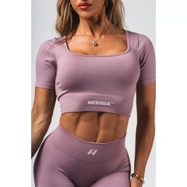  Formázó varrat nélküli crop top FLOW SEAMLESS 499 PINK Nebbia 