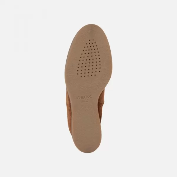  Női bokacsizma GEOX ELIDEA WEDGE BARNA 
