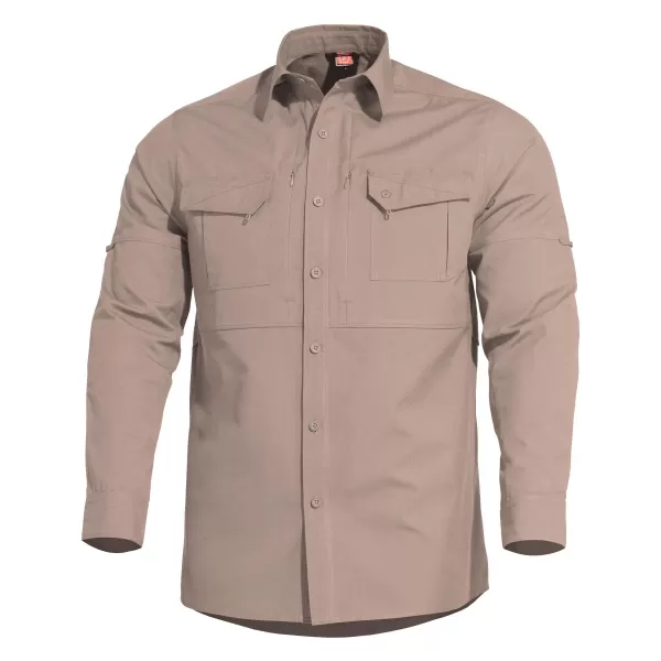  Férfi ing PENTAGON PLATO SHIRT K02019 KHAKI 