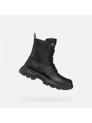Lány bokacsizma GEOX JUNETTE J56HVB000BCC9999 FEKETE